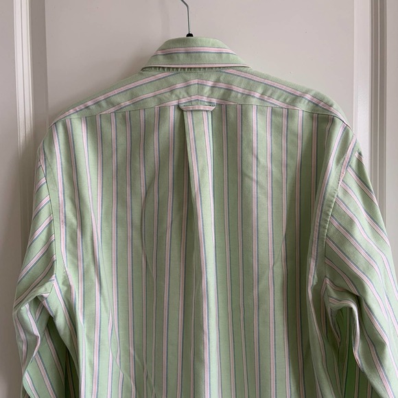 Lands' End 15.5x35 Tailored Fit Supima No Iron Oxford Button Up - Picture 4 of 10